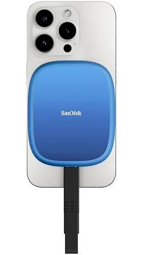 SanDisk Creator Phone SSD 1 TB - bis zu 1.000 MB/s Lesen - Blau