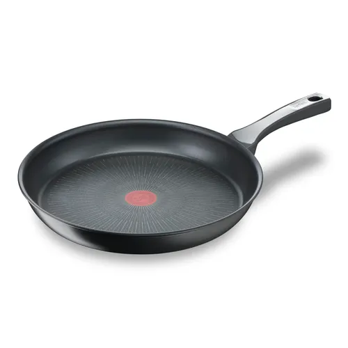 Tefal Unlimited On Bratpfanne 32 cm Induktionspfanne mit kratzfester Titanium Antihaft-Beschichtung, Thermo-Signal bei idealer Brattemperatur, geeignet für alle Herdarten, schwarz, G25908