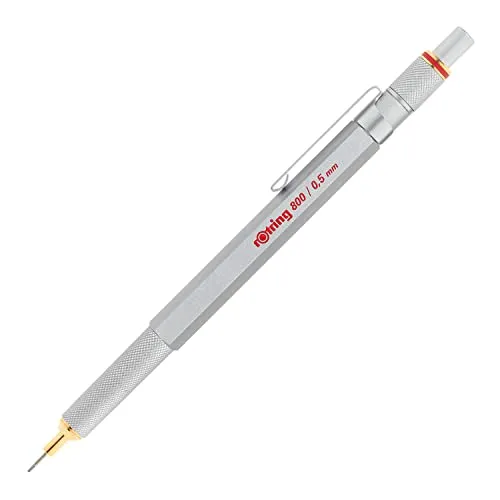 rOtring 800 Druckbleistift mit Einzug | 0,5 mm | Silber