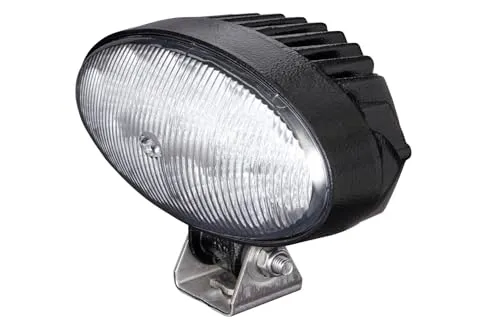 HELLA 1GB 996 386-001 LED-Arbeitsscheinwerfer - Oval 90-24/12V - 2000lm - Anbau/geschraubt - schwenkbarer Montagebügel - Nahfeldausleuchtung - Kabel: 200mm - Stecker: DEUTSCH Stecker