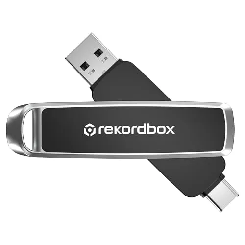 SANDISK DJ Flash-Laufwerk 512 GB (getestet und optimiert für Pioneer DJ & AlphaTheta, Dual Drive mit USB-C/USB-A, bis zu 1.000 MB/s Lesen & 900 MB/s Schreiben, inkl. rekordbox Creative-ABO)