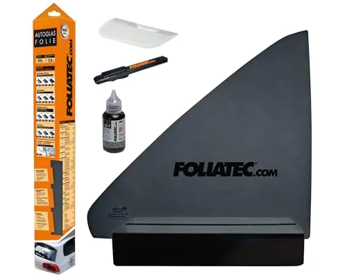 Foliatec Scheibentönungsfolie, Tönungsfolie für Autoscheiben, BLACKNIGHT Dark, 76 x 300 cm, mit ABG, 85% Verdunkelung
